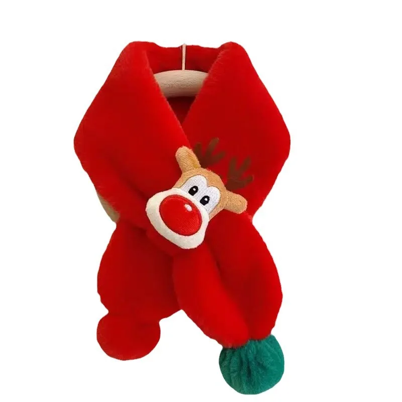 أطفال يندبروف وشاح أفخم الرنة عيد الميلاد وشاح الطفل الرقبة أدفأ للجنسين الأطفال وشاح السلامة المعتمدة