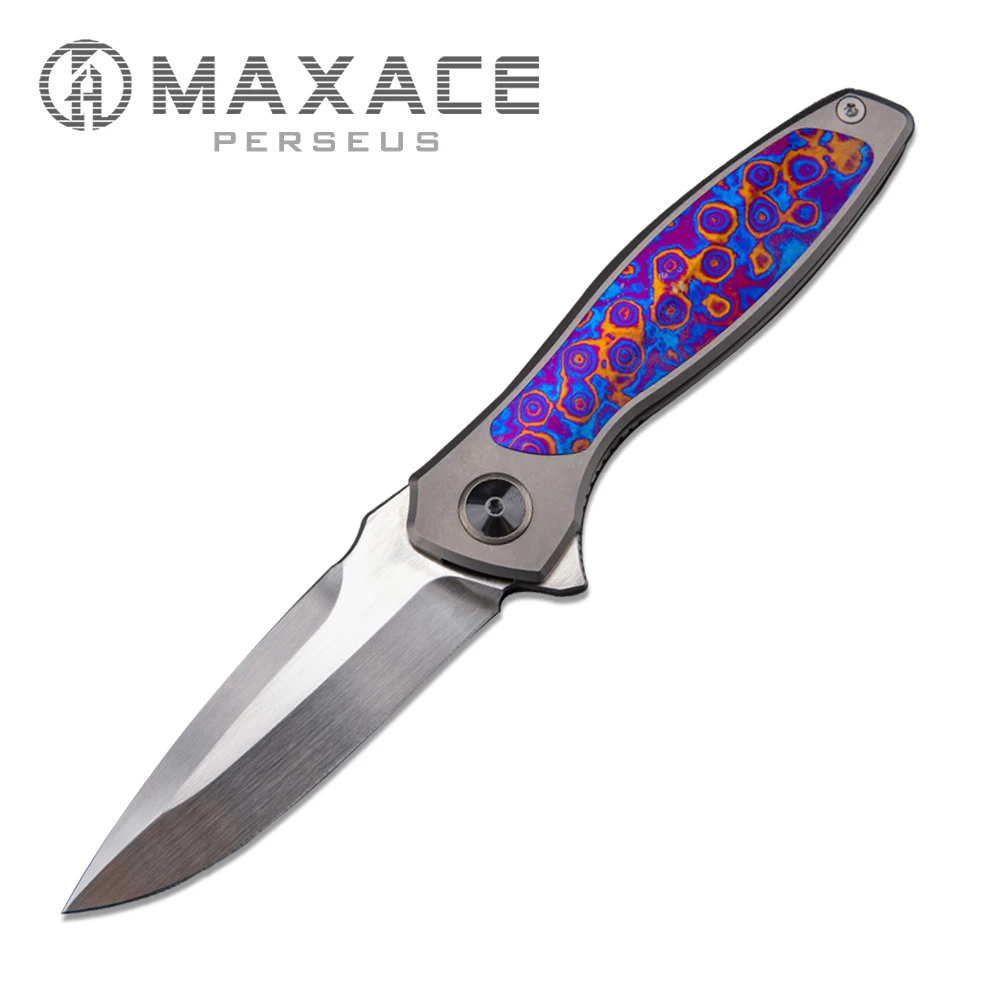 Maxace Perseus Folding knife pocket knife camping portable outdoor fruit knife Survival Self-defense Collection And Gift