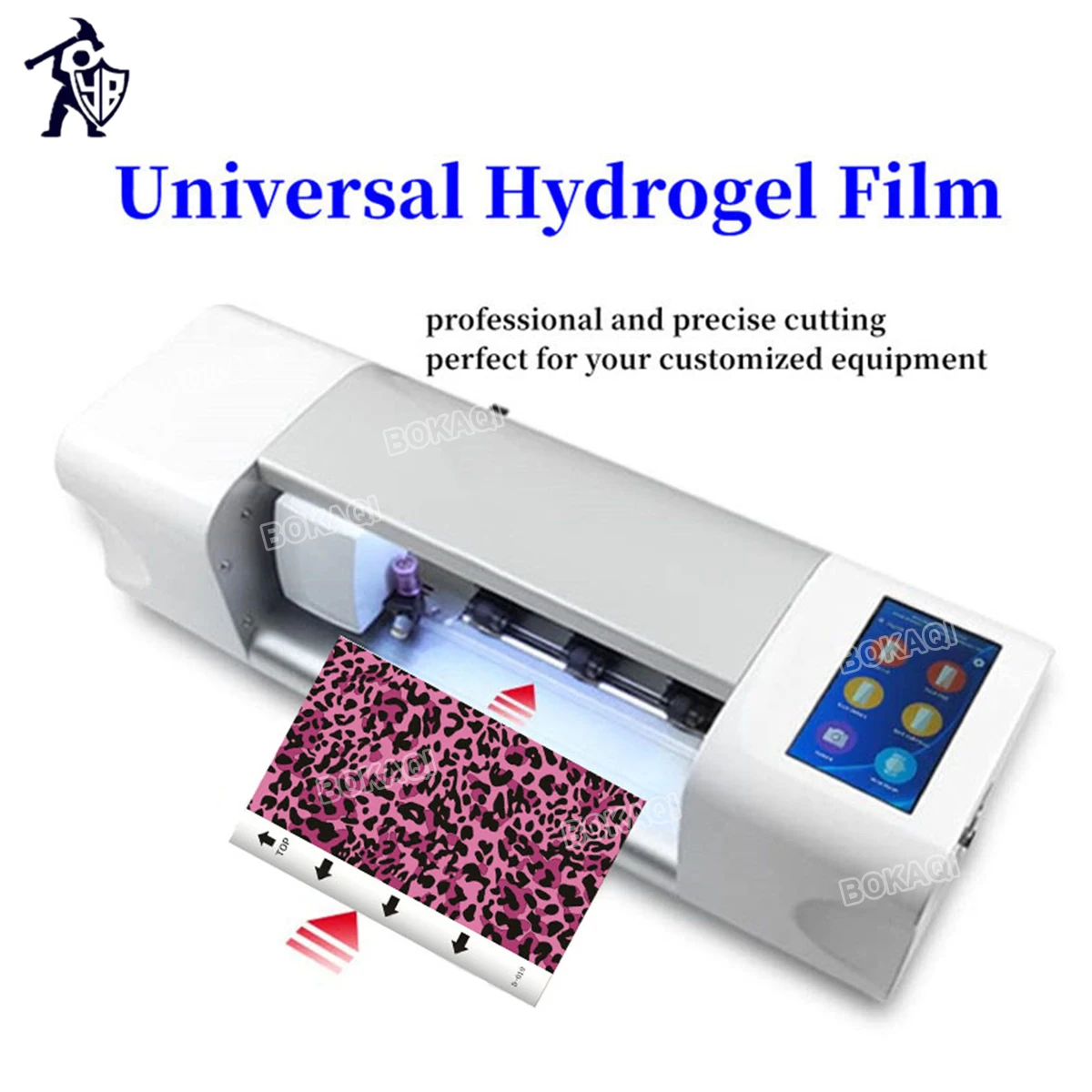 50pcs Embossed 3D Color Movie Back Film for Mobile Phone Screen Protector Universal Hydrogel Film Cutting Machine Plotter