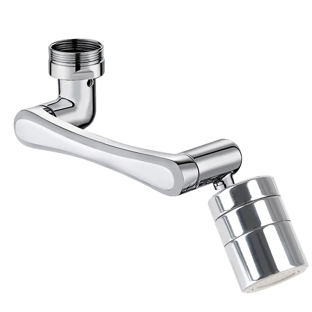 1440° Rotatable 24mm Outer Daimeter Faucet Adapter Extender Rotating Faucet Adjustable Water Filter 20mm/22mm Inner Diameter