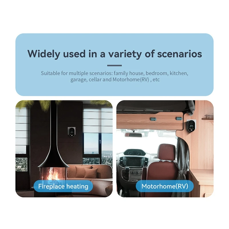 3-In-1 Carbon Monoxide Detector Temperature And Humidity Detector Portable CO Monoxide Alarm Gas Detector US Plug