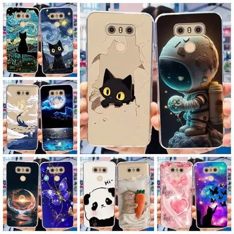 For LG G6 Case LG G6+ H870 H871 H872 H873 H870K Cute Fashion Painted Cover Soft TPU Phone Case For LG G6 Plus LGG6 Fundas Bumper
