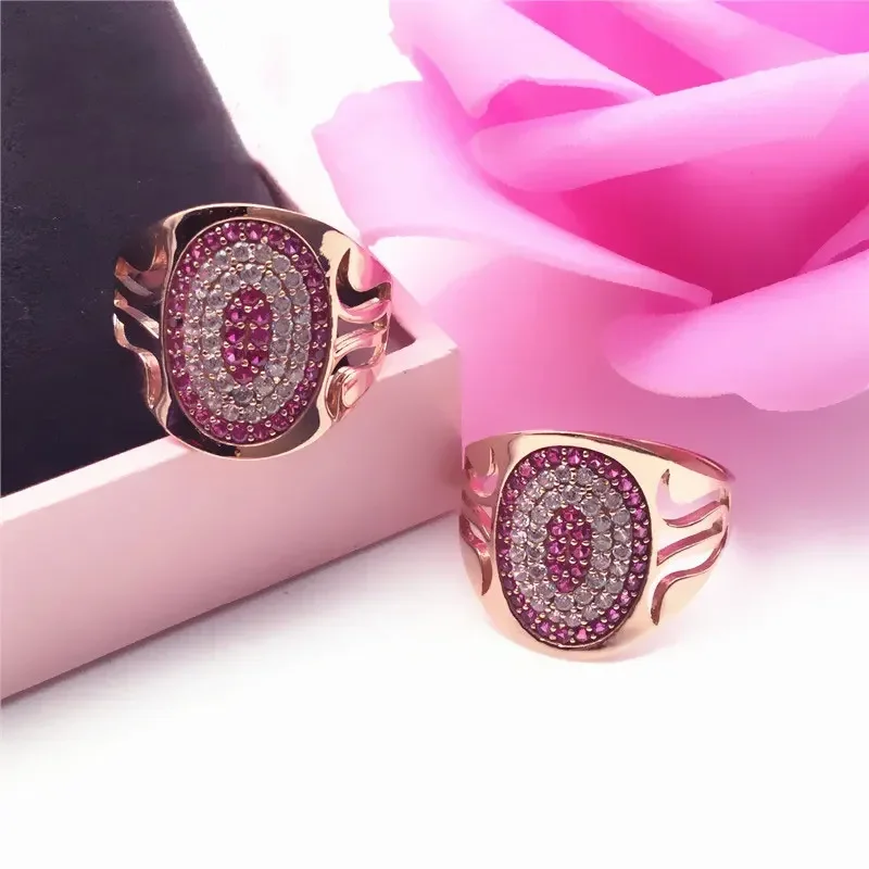 Classic Design Elegant Plated  Rose Gold hollow out Peacock  rings for women Light luxury Wedding Jewelry