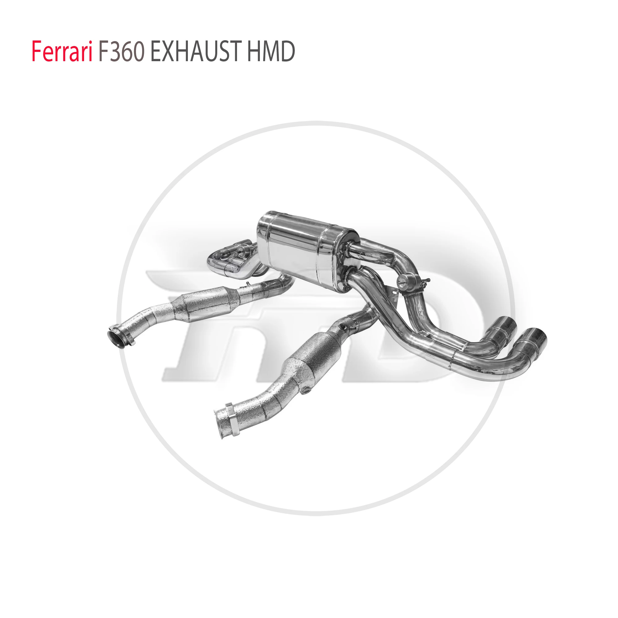 

HMD Stainless Steel Exhaust System Performance Catback High Flow Downpipe for Ferrari F360 Valve Muffler Header WIth Catalyst