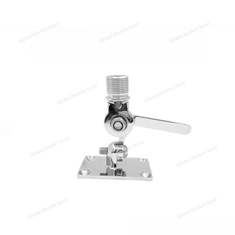 

Stainless steel adjustable marine For VHF very high frequency radio walkie-talkie antenna base bracket hardware
