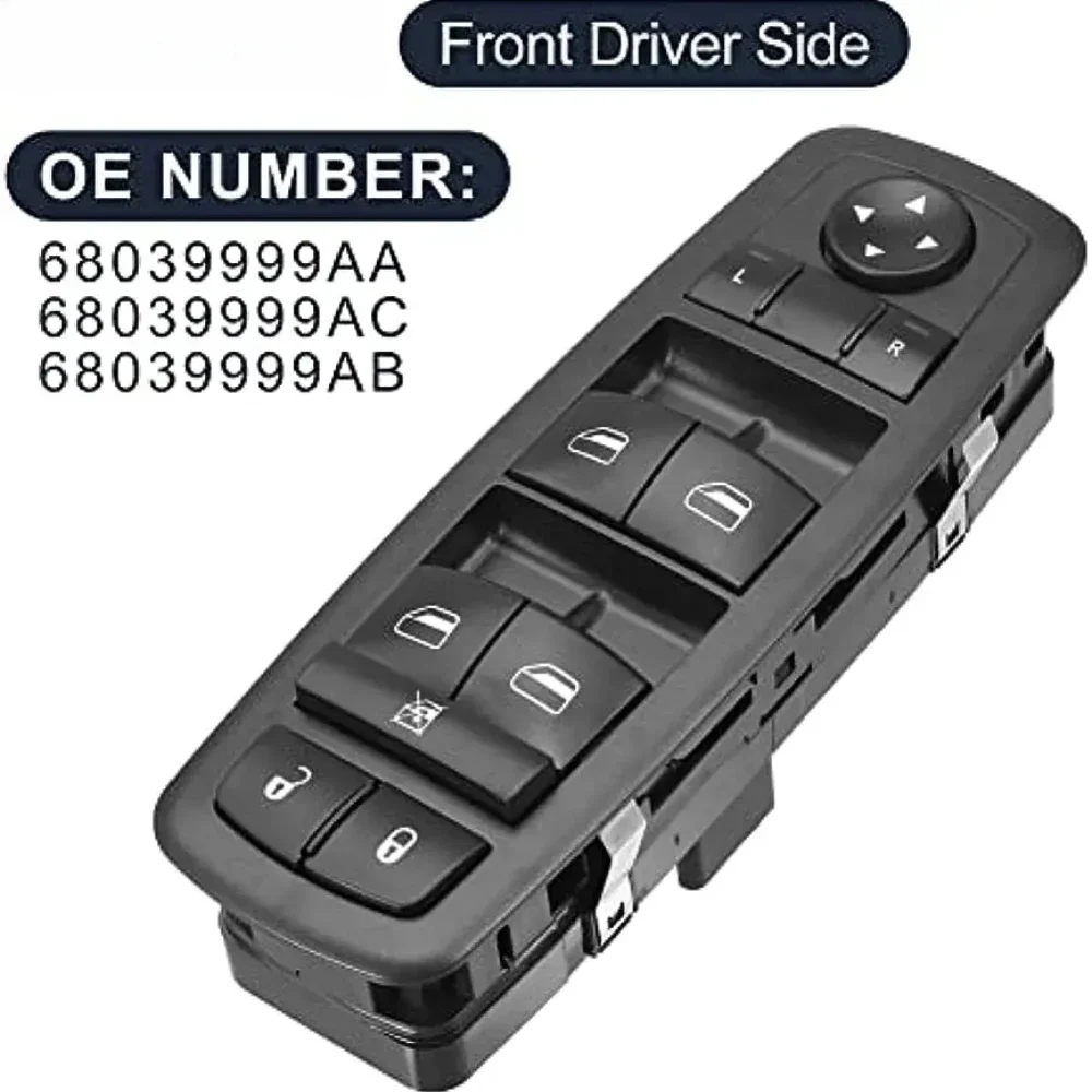 

Front Left Drive Master Power Window Switch 68039999AA For Dodge Grand Caravan 2008-2010 Journey 2009-2014 68039999AC