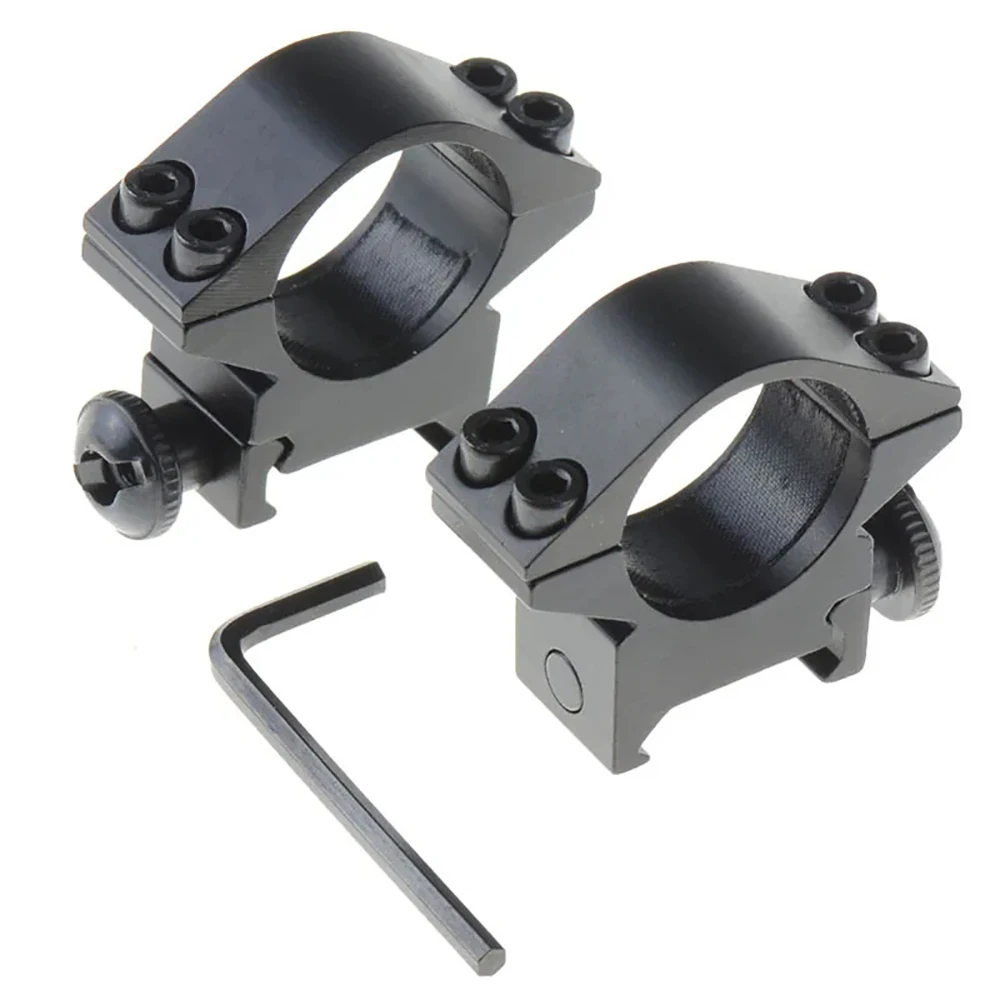 2Pcs Hunting Rifle Scope Mounts Ring for Dia 25.4mm 30mm Tube Scopes 11mm 20mm Dovetail Picatinny Rail Tactical Flashlight Mount