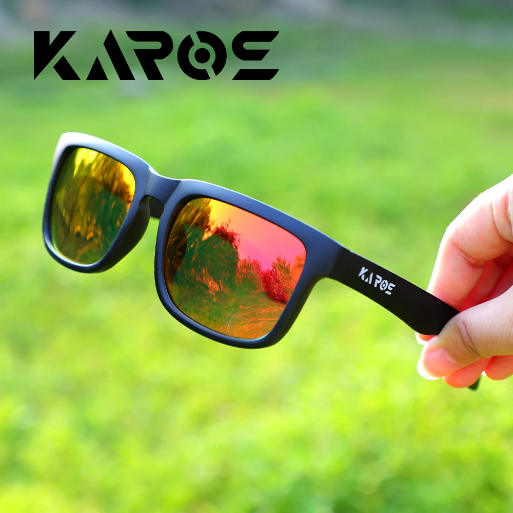 Karos Fishing Polarisierte Sonnenbrille UV400, modische Sportbrille für Männer und Frauen, zum Fahren, Wandern, Strand, Reisen, Outdoor-Brille, YZ2019