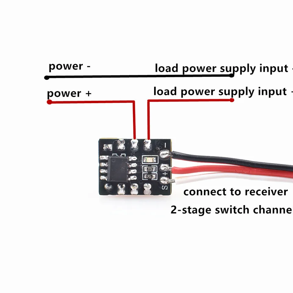 FPV Mini relé PWM interruptor 1CH 2 polos luc de navegación universal/zumbador/control remoto de cámara DIY para RC Drone modelo de avión - AliExprs 26