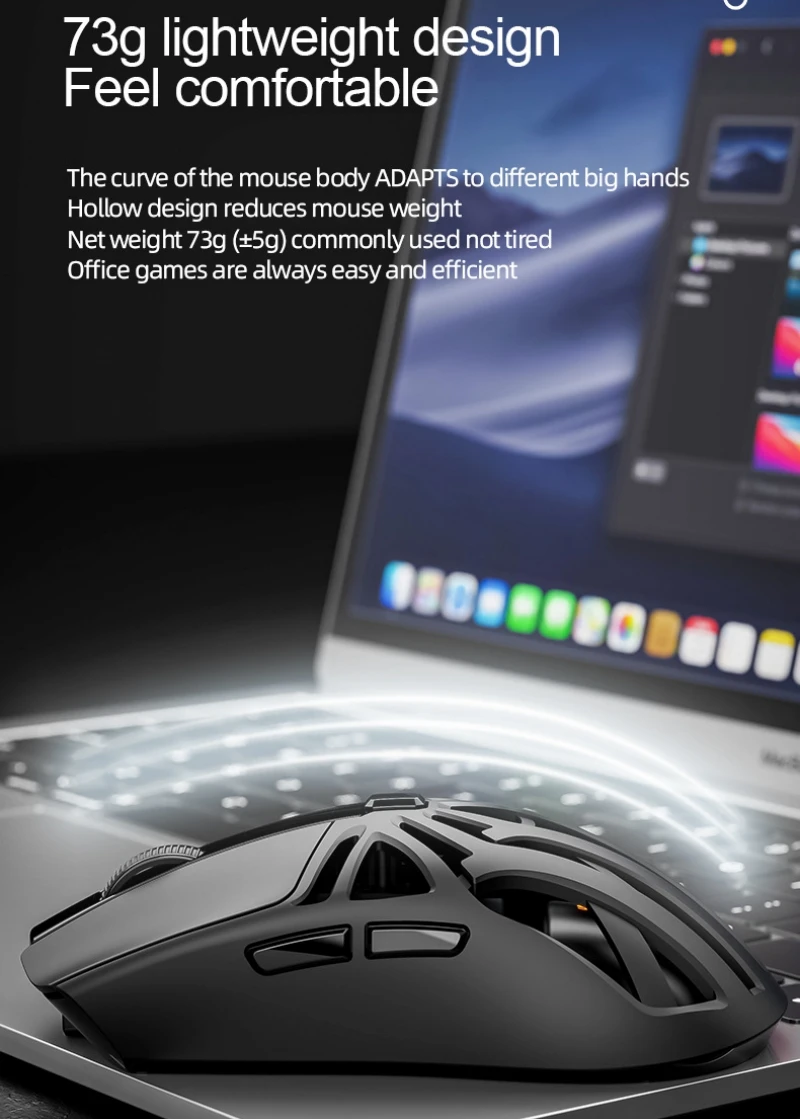 Gaming Mouse Wireless Bluetooth Mouse Macro Programming 3 Modes