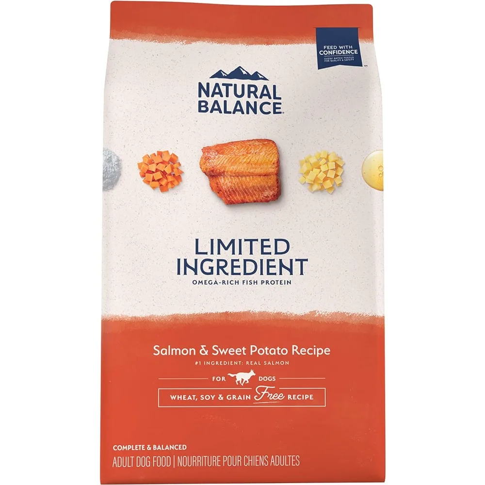 

Limited Ingredient Adult Grain-Free Dry Dog Food, Salmon & Sweet Potato Recipe, 24 Pound