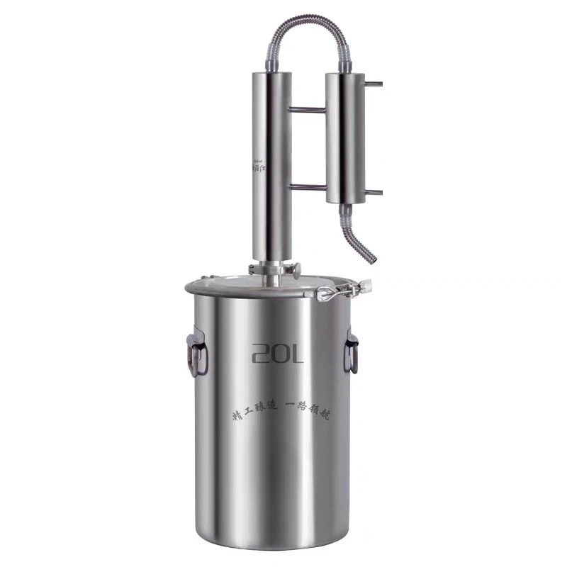 20 Liter Copper Twin Tower Still,Household Still Brewing Equipment,Sanitary grade stainless steel 304