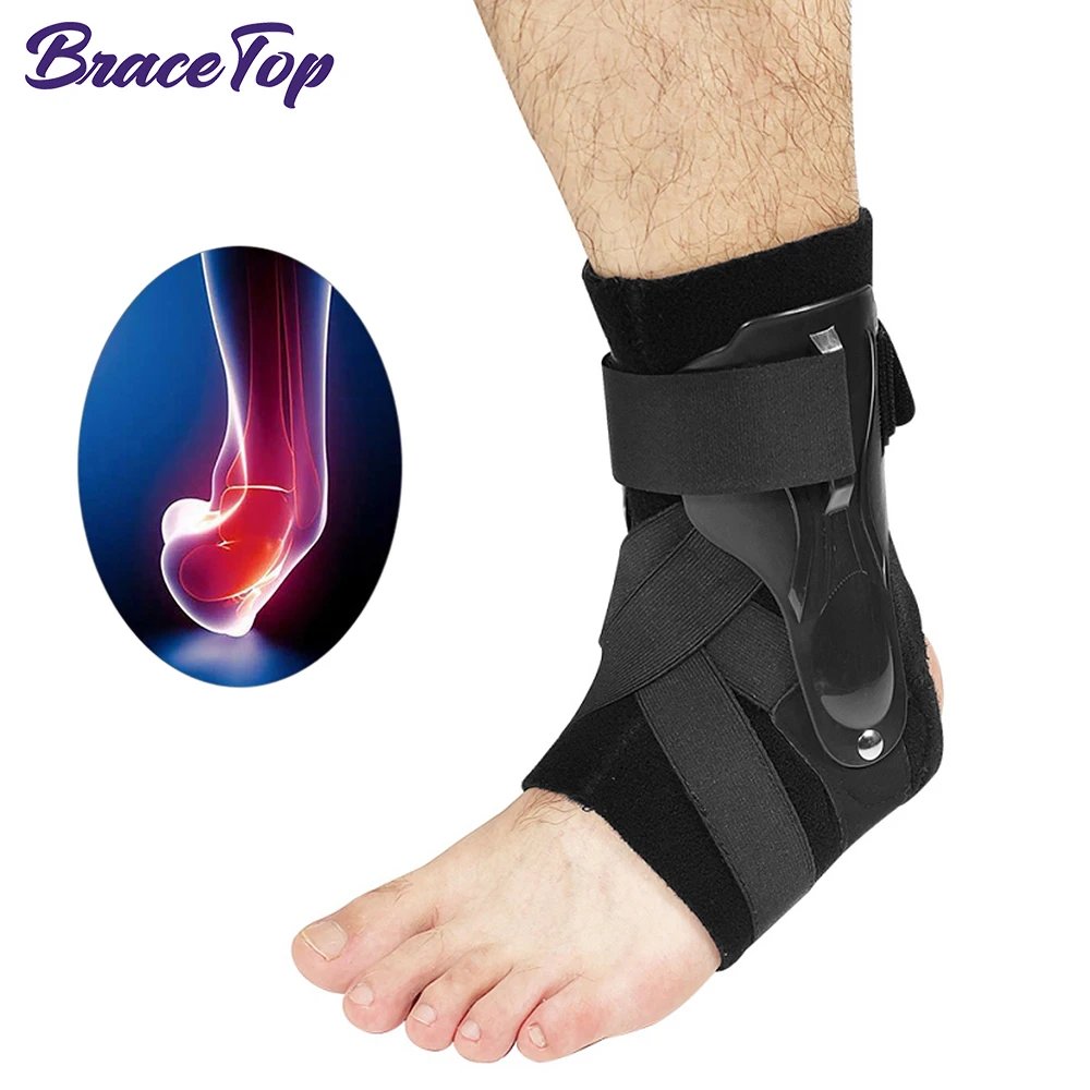 

BraceTop 1PC Ankle Support Brace Bandage Foot Guard Protector Adjustable Ankle Sprain Orthosis Stabilizer Plantar Fasciitis Wrap