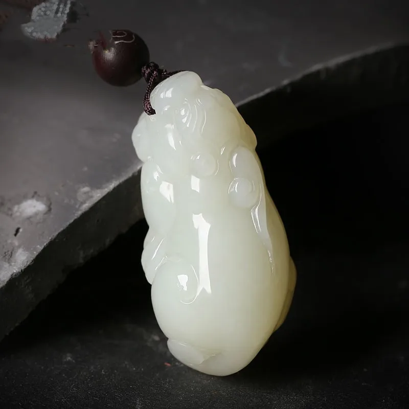 Hetian Men Women, Fortune-Bringing And Luck-Enhancing Pendant, Pixiu Jade Necklace Accessory