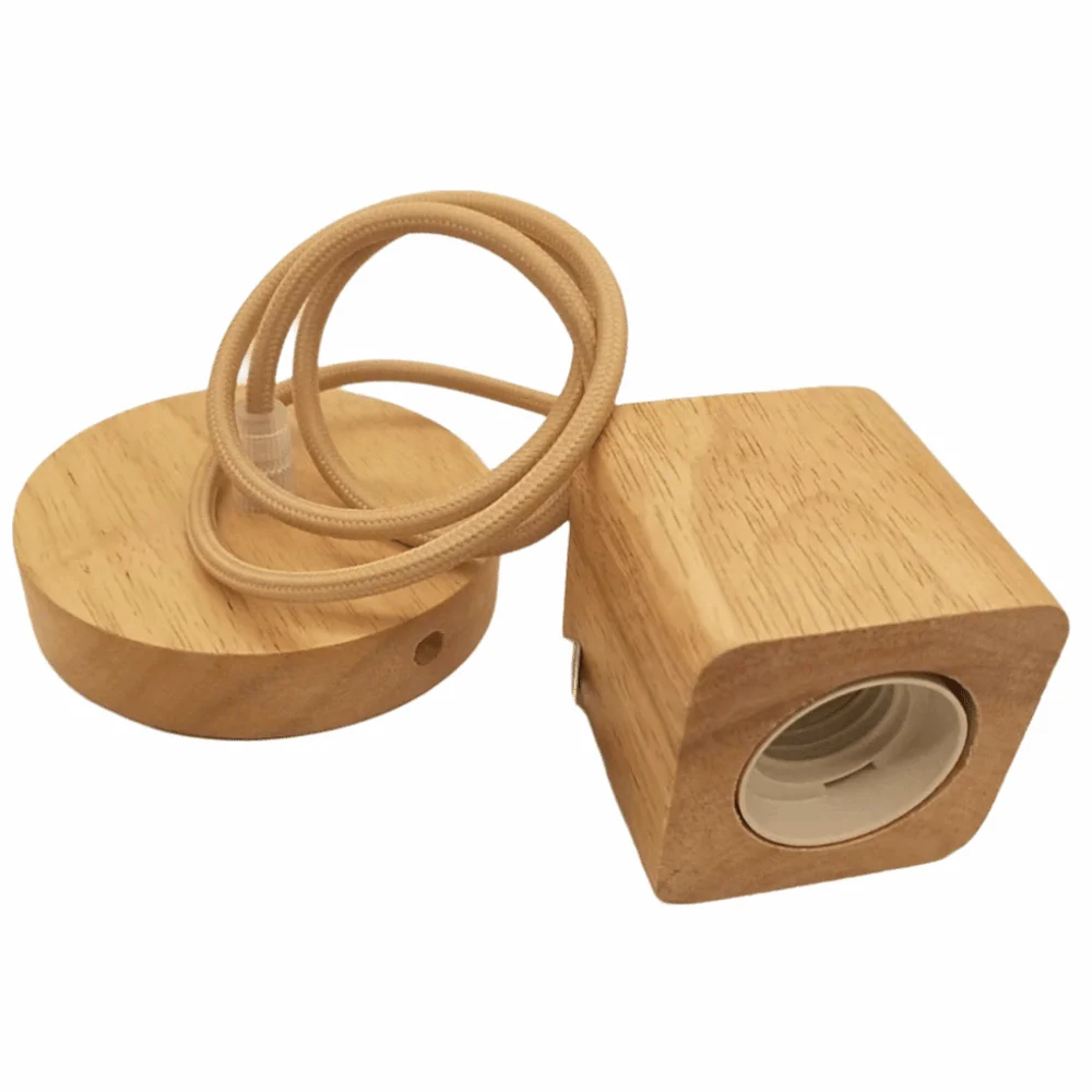 

Креативный современный простой держатель для лампы, нестандартное деревянное основание для лампы, одноцокольный патрон E27, для спальни