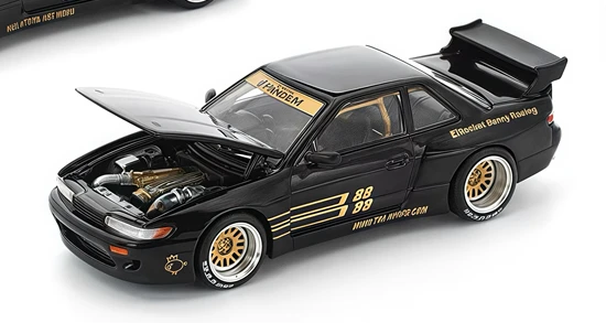 

Xcartoys x POP RACE 1:64 PANDEM S13 MOONTECH # 66 / TOP SECRET GT300 SUPRA Коллекционные модели автомобилей из литого металла в подарок