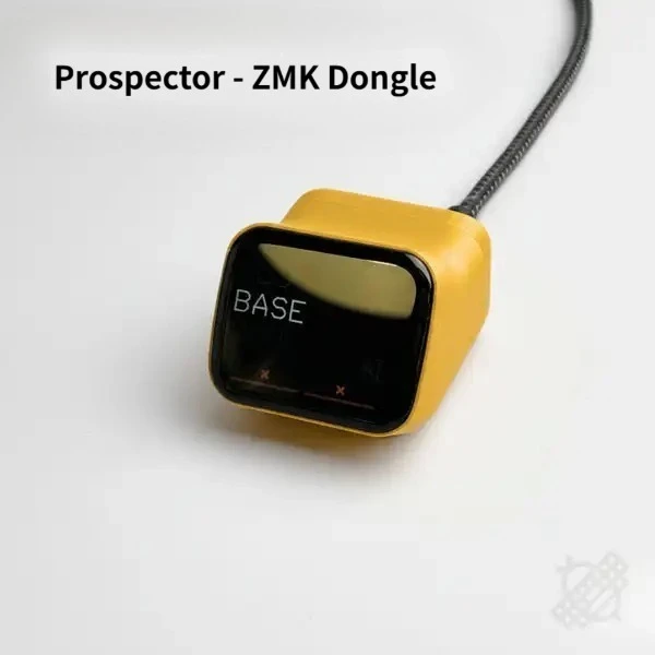 

Prospector ZMK Dongle Desktop Keyboard Receiver Adapter with Waveshare 1.69 Inch Full Color LCD Screen Auto Adjust Brightness