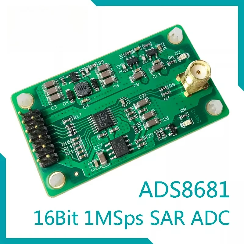 

ADS8681 16Bit 1Msps SAR ADC Module Single and Bipolar 2.56-12.288V Input