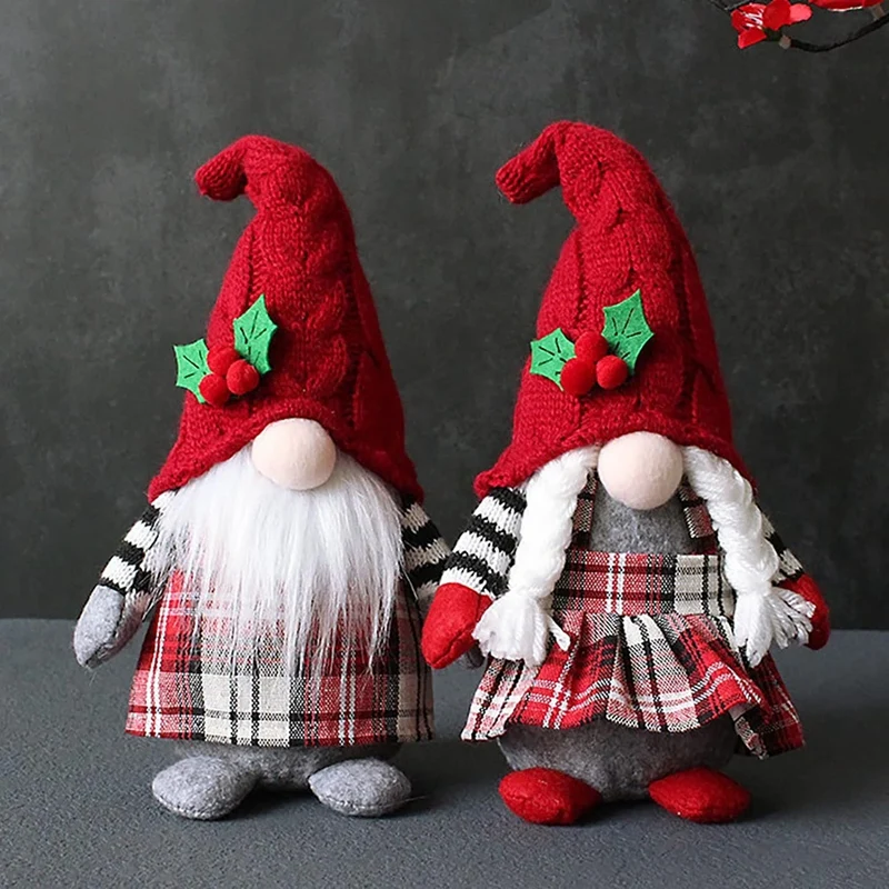 Christmas Gnomes Christmas Gnome Cute Faceless Doll Hooded Forest Old Man Doll Home Plush Desktop Ornaments