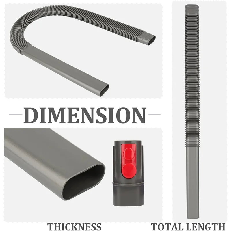 ยืดหยุ่นเครื่องเป่า Lint Removal เครื่องมือ Lint สูญญากาศสิ่งที่แนบมาสําหรับ Dyson Gen5 V15 V12 V11 V10 V8 V7 Vent ชุดทําความสะอาด-A58E