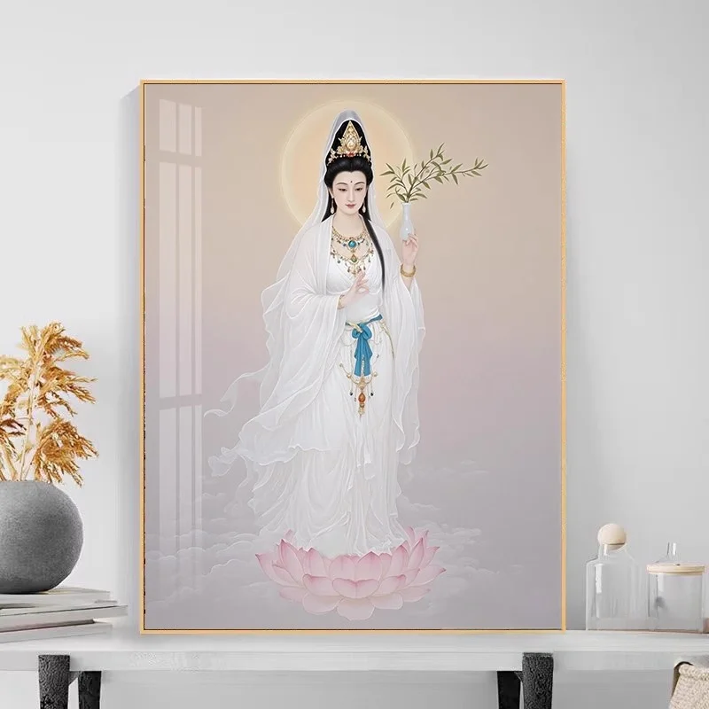 

New 2025 Printed Cross Stitch Diamond Painting Living Room Buddha of Cassion Embroidery Diy Gift Chinese Sle Home Fabric