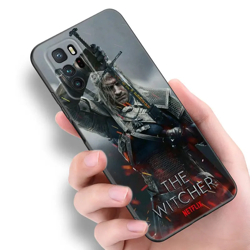 Game W-witchers Black Silicone Phone Case For Xiaomi POCO X3 X4 NFC F4 GT F5 F6 M3 M4 M6 X5 X6 Pro 5G M5 C55 C65