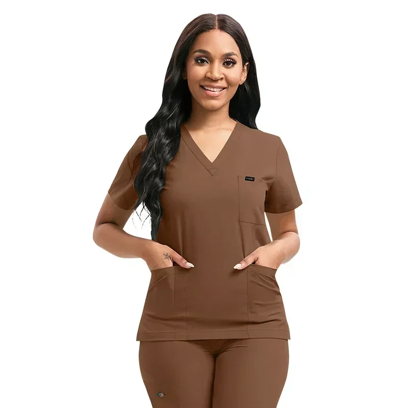 Mehrfarbige Unisex kurz ärmel ige Apotheke Krankens ch wester Uniform Krankenhaus arzt Arbeits kleidung Orale Zahn chirurgie Uniformen Medizinische Peelings Sets