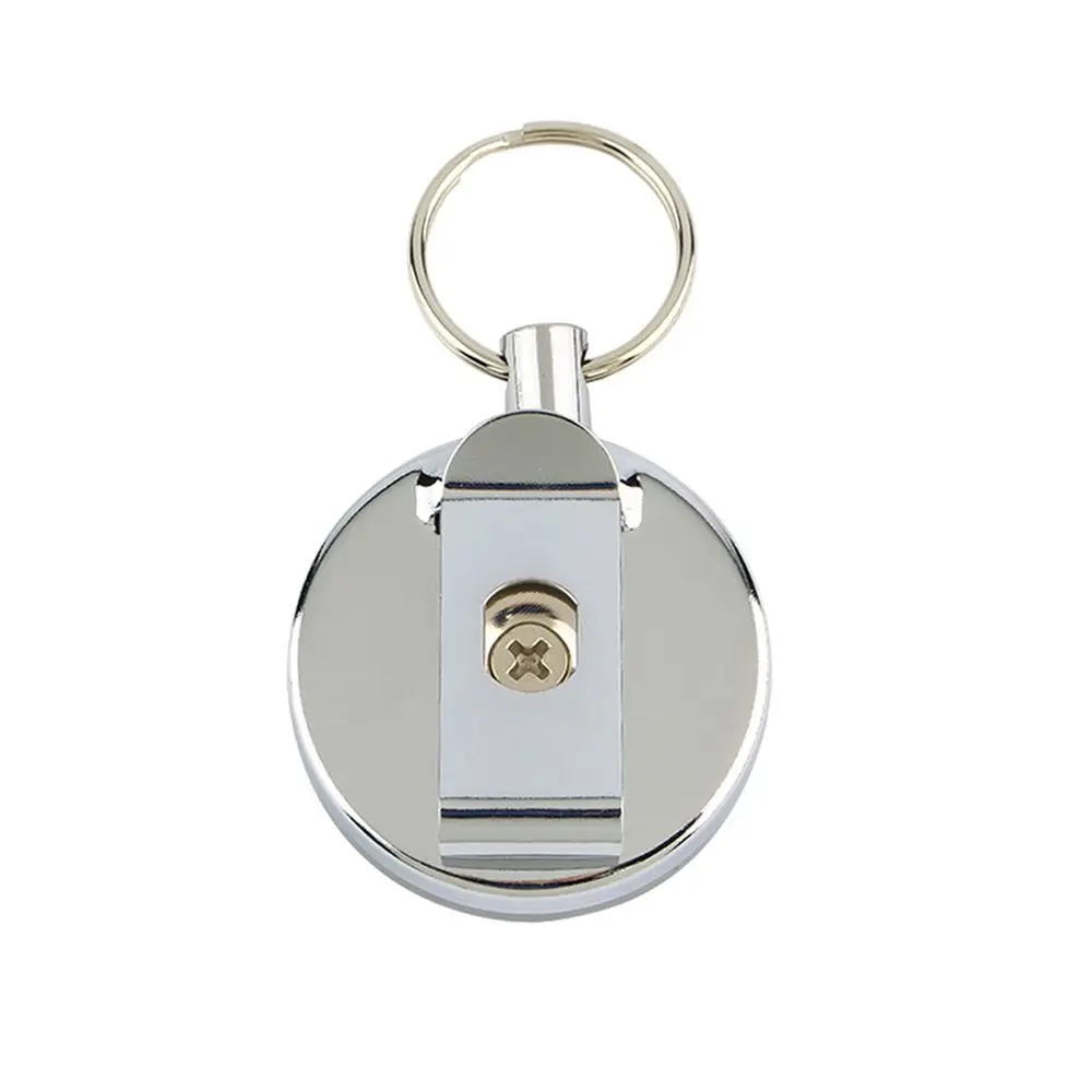 

Personality High Quality Key Ring Series Metal Card Badge Holder Retractable Recoil Ring Belt Clip Pull Key Chain Keychain