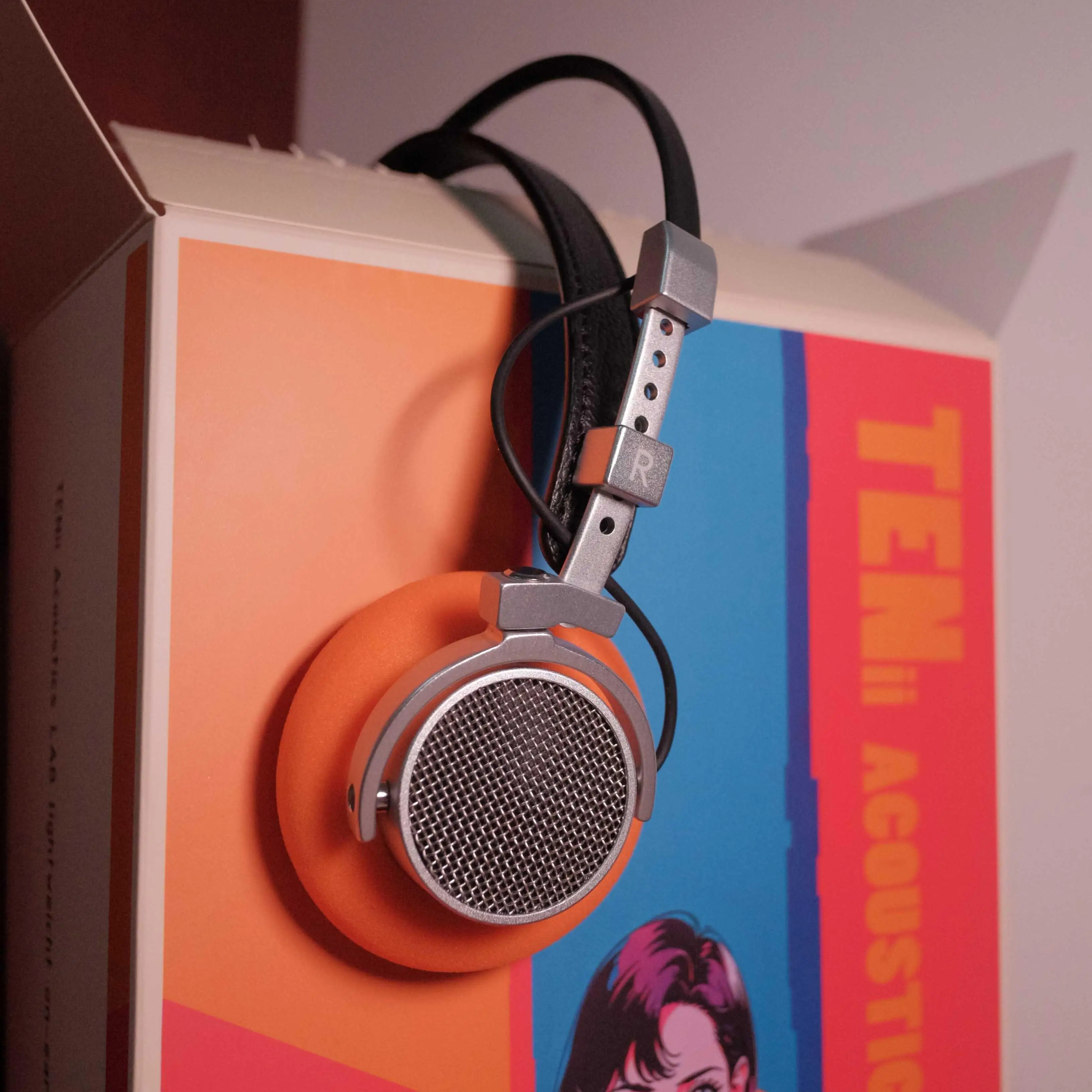 Tenii KPX52 52mm Dynamic Vintage Retro Over Ear Classic Hifi Music Monitor Stereo Bass Headphones Headset Earphones