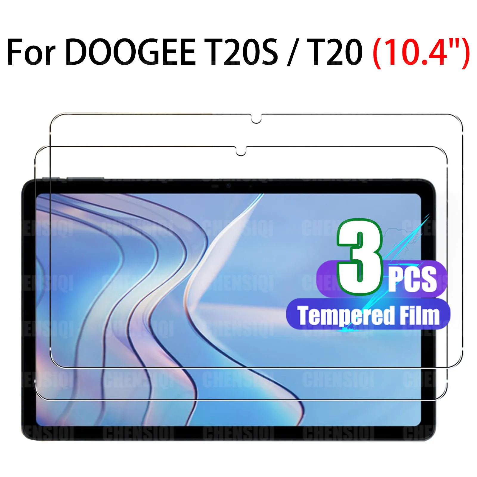 

Screen Protector for DOOGEE T20S / T20 (10.4 inch) Tempered Glass HD Display 9H Hardness Clear Anti-Scratches Bubble free