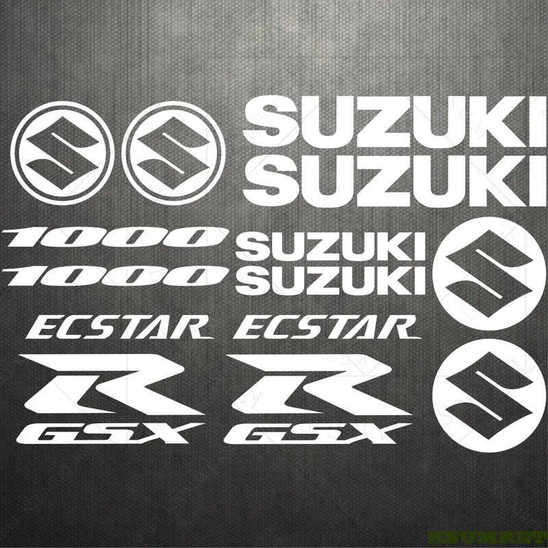 

Suzuki Stickers 1000 GSXR Logo Motorcycle Tank Helmet Emblem Decals Set