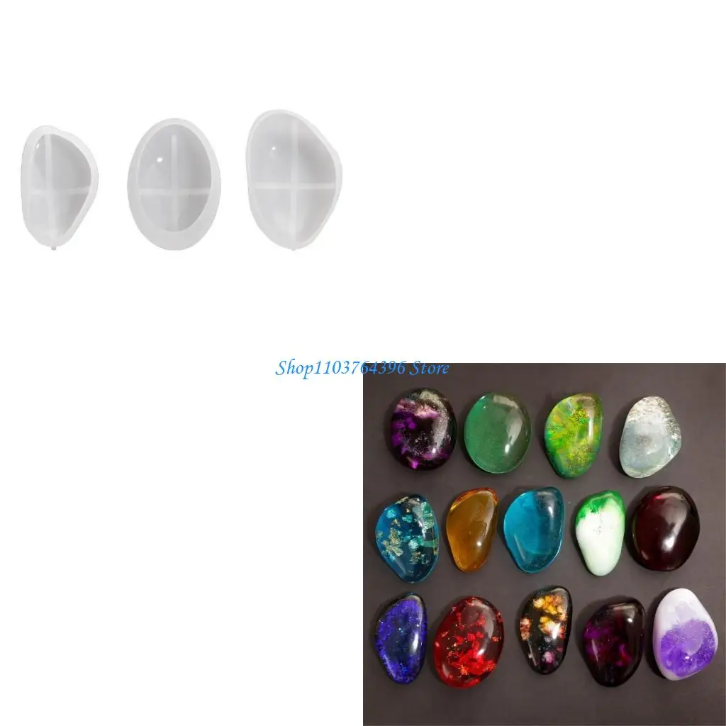 قوالب حجر السيليكون الحرفية المكونة من 3 قطع تصنع تصميمات أنيقة خاصة للهدايا أو لوازم الديكور للاستخدام اليومي #1