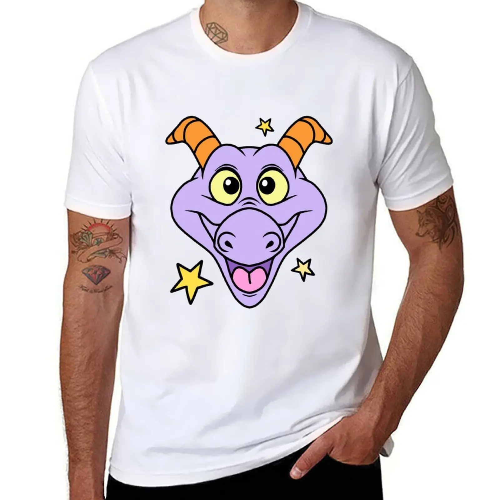 

Figment with Stars Active T-Shirt t shirts for man graphic tees t shirts for man cotton soft T-Shirt