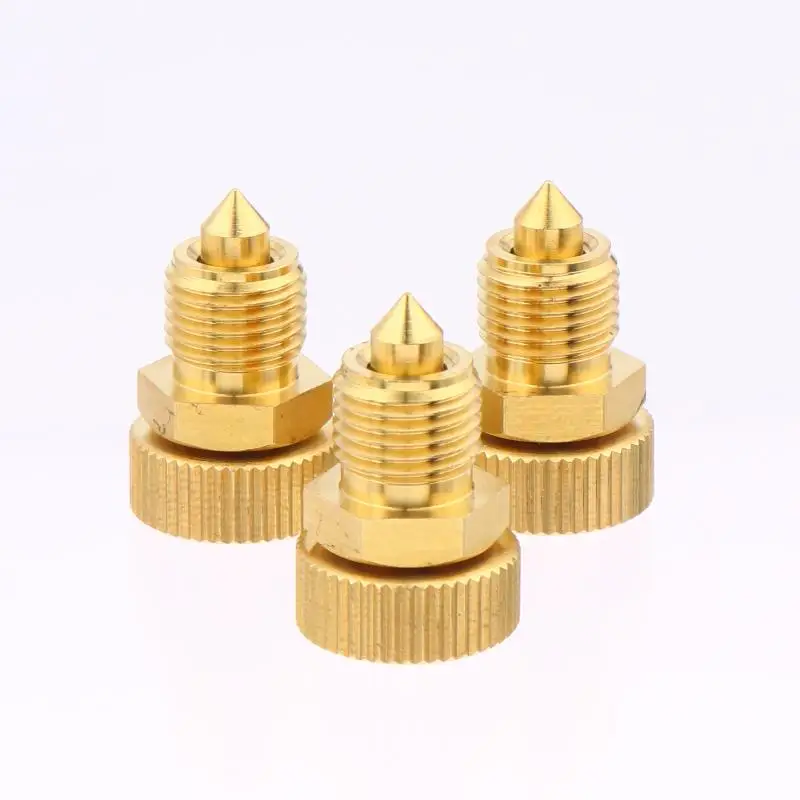 3Pcs High Pressure Air Bleed Screw Copper Safety Bleeder Valve For 3-Stage Pump PCP Air Pumps Spare Replacement Parts view 5