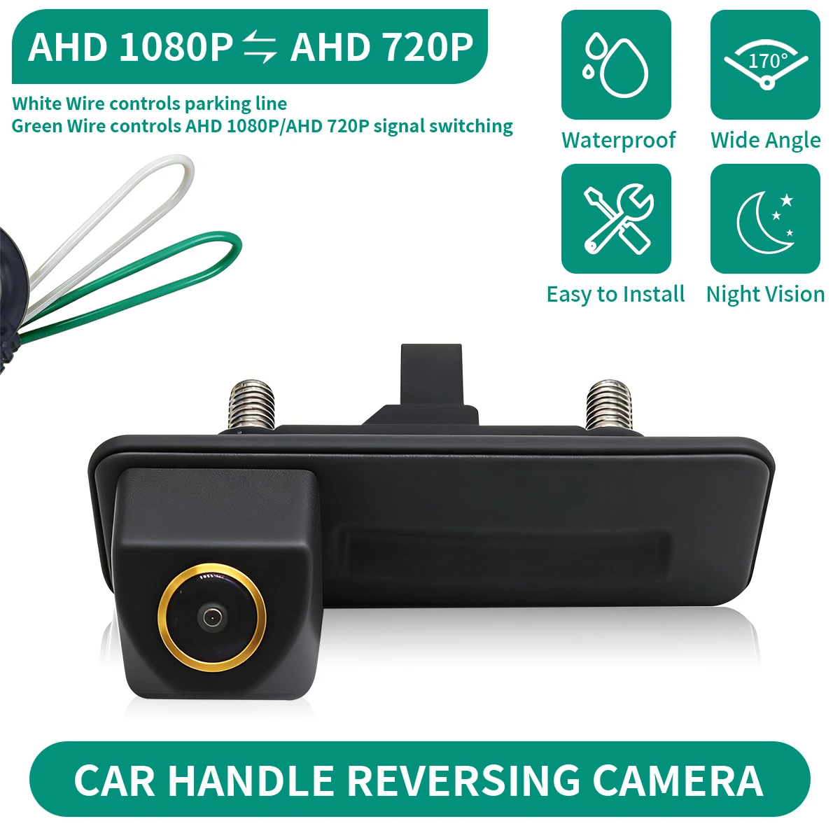 

AHD 1080P 170 ° Камера заднего вида для Skoda Octavia 2 3 A5 Superb 2011-2014, водонепроницаемая, с ночным видением, автомобильная камера заднего хода