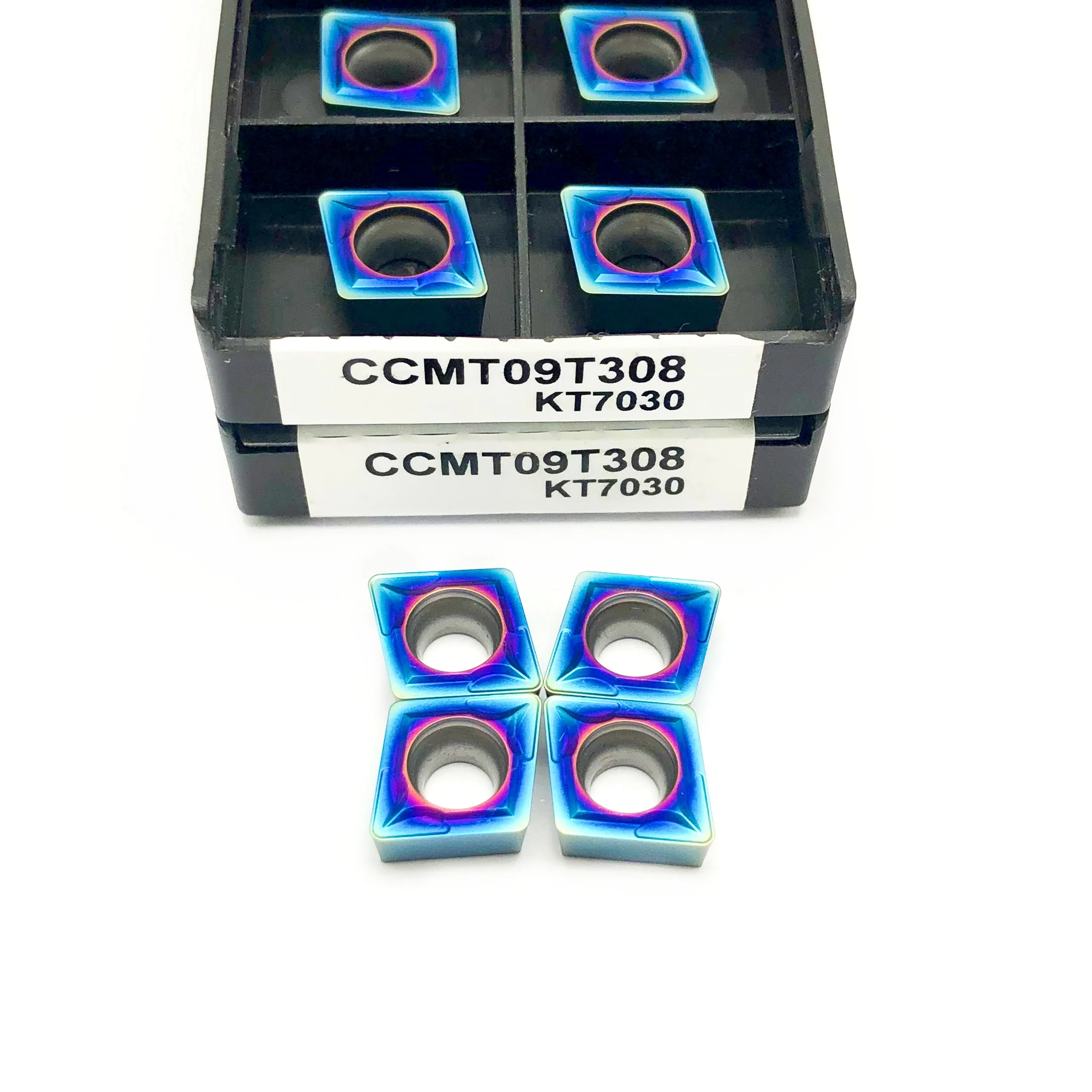 Высококачественный Режущий инструмент CCMT09T304 CCMT09T308 для внутренней обточки, нано-синий цементированный карбидный режущий инструмент CCMT09T304 CCMT09T308