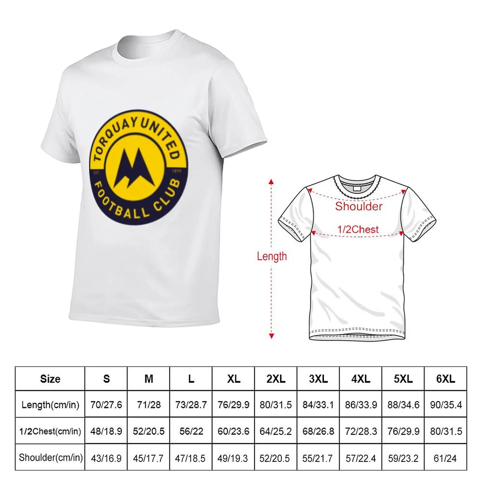TORQUAY UNITED FC T-Shirt t shirt for man 100 percent cotton man t shirts graphic T-Shirt