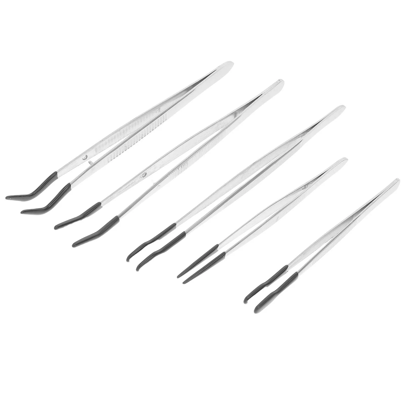 5 قطعة ملاقط مطاطية ناعمة مجموعة أدوات مطلية بدقة لصياغة المجوهرات ختم التعامل مع طقم الالكترونيات ملاقط مطاطية