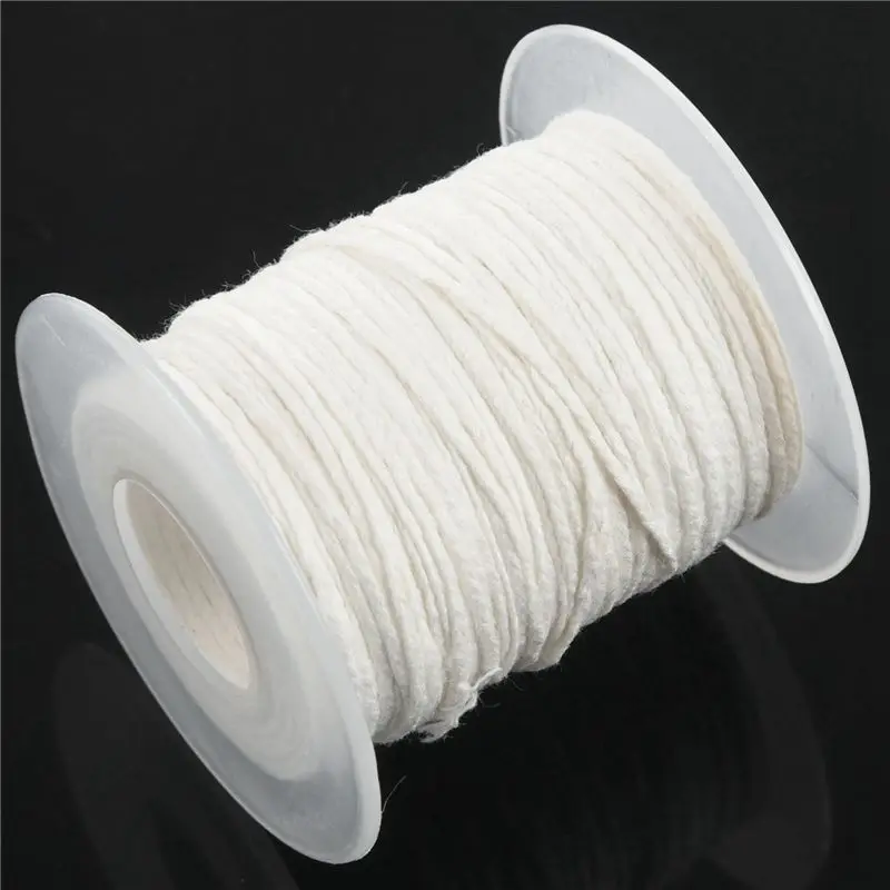 A27F-5X Candle Wick, Flat Wick, Round Wick, Lamp Wick, Coil - 61 M, For The Production Of Candles