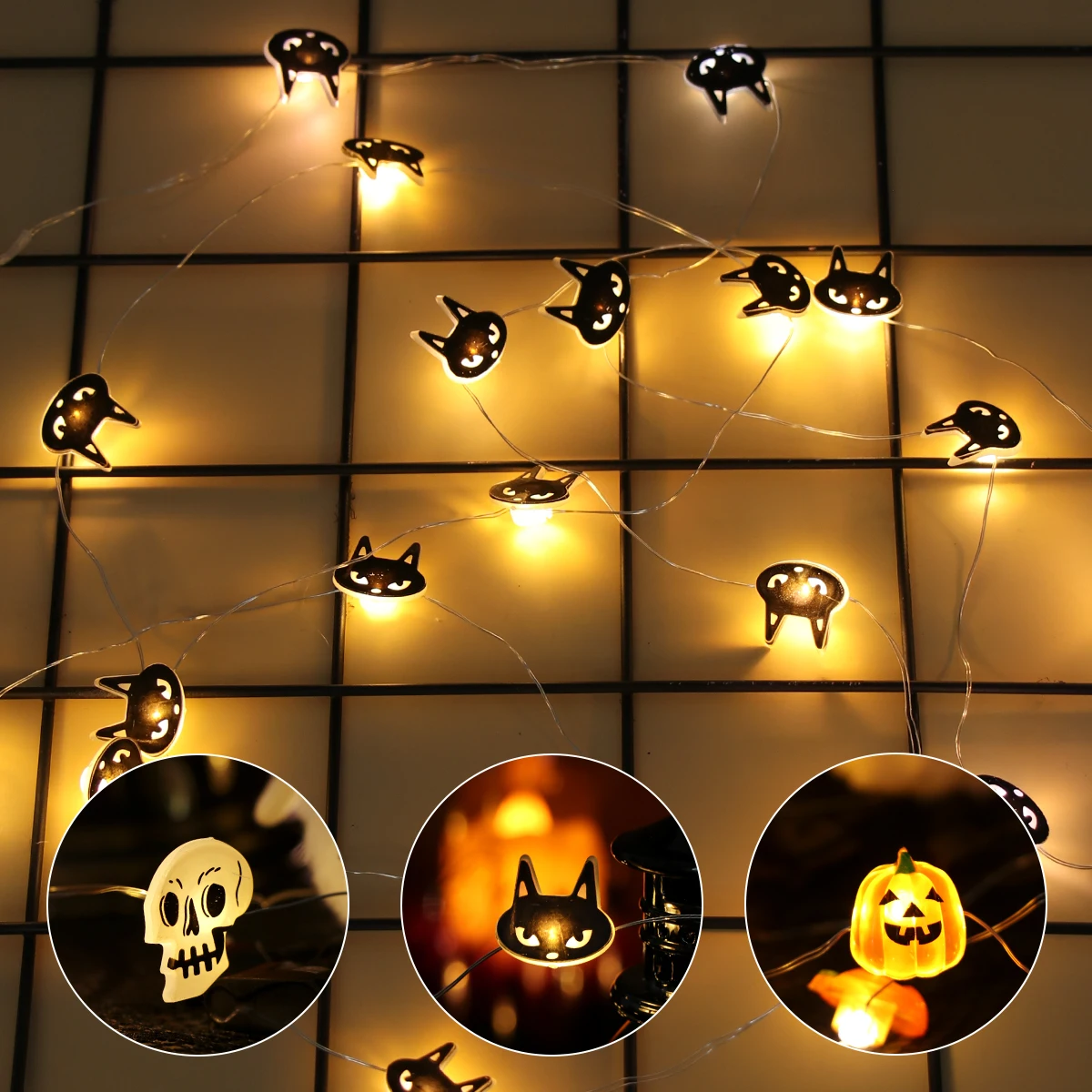 Halloween LED Light String Pum - Home Decor Lighting Tricks recensione e prezzo