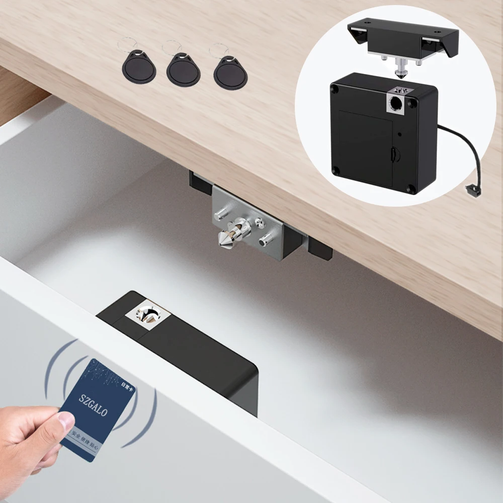 Invisible Hidden Electronic Smart Lock – RFID Keyless Access for Drawers, Cabinets & Sensor Lockers