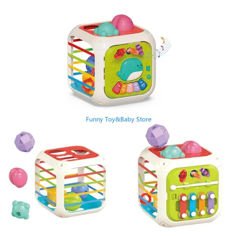 มัลติฟังก์ชั่นการเรียงลำดับรูปร่างของเล่นเพื่อการศึกษาสำหรับเด็กที่เสริมสร้างความคิดสร้างสรรค์และการพัฒนาทักษะทางปัญญา C90B