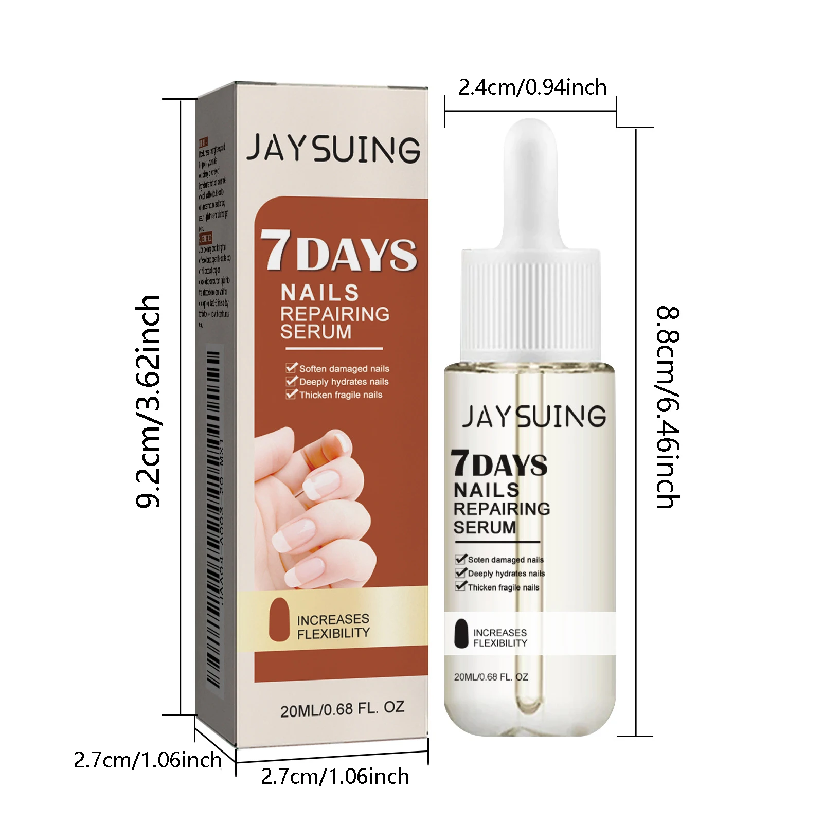 20ml Nail Repairing Serum 7 Days Nail Care Oil Repair Inlaid Armor Onychomycosis For Hands Feet