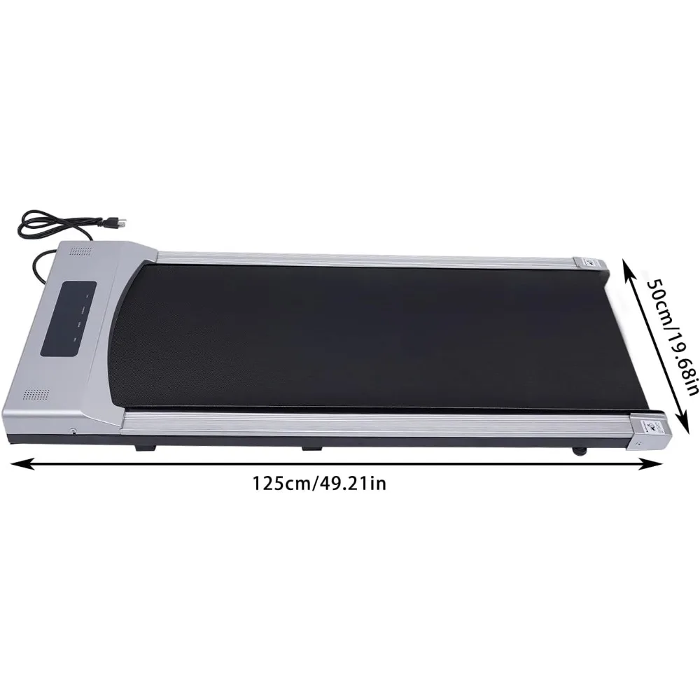 0.65-3HP Under Desk Electric Treadmill with Remote Control LED Display Portable Ultra Slim Walking Jogging Treadmill