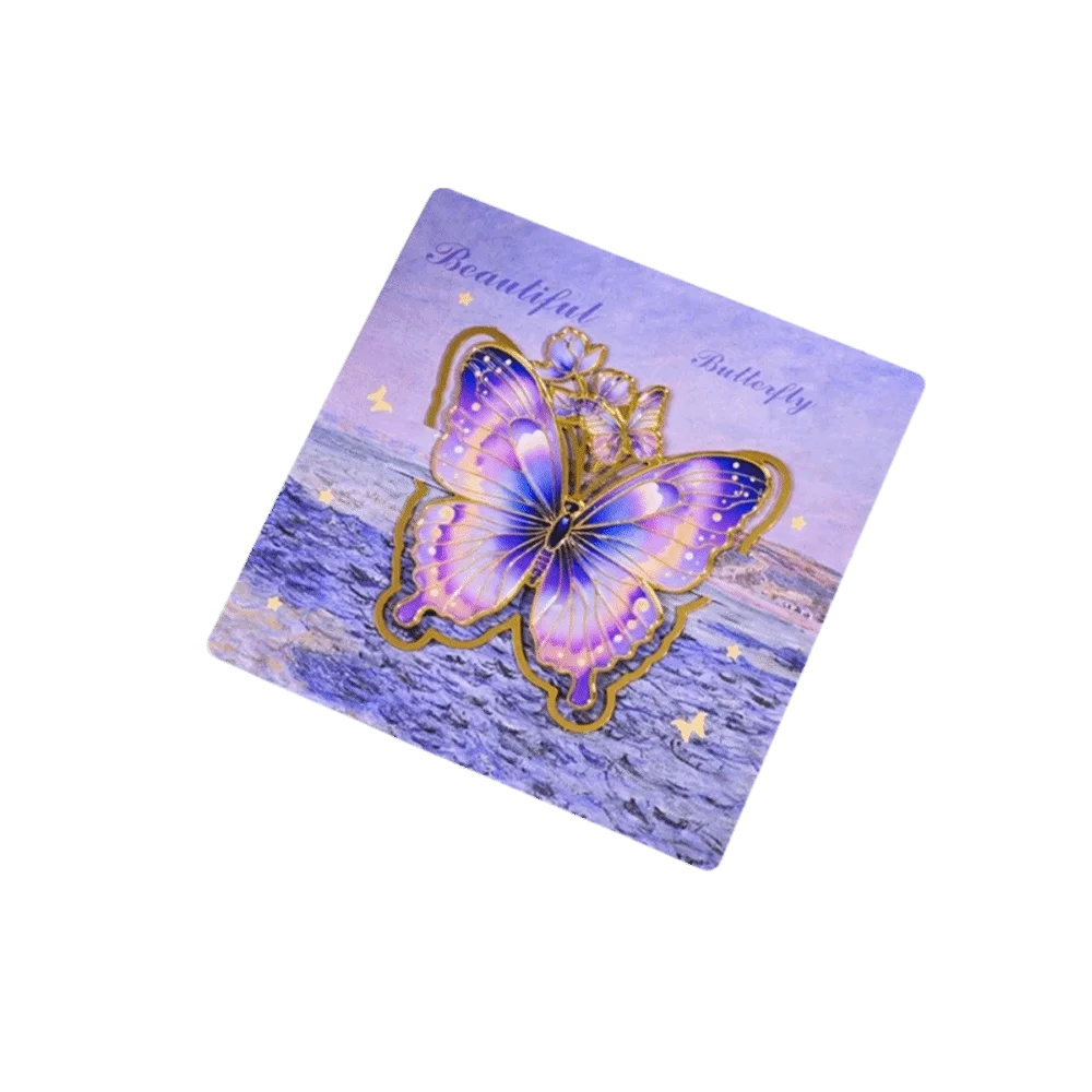Reading Mark Hollow Out Butterfly Bookmark Flower Exquisite Craft Painting Metal Bookmark Vintage Metal Bookmark Students