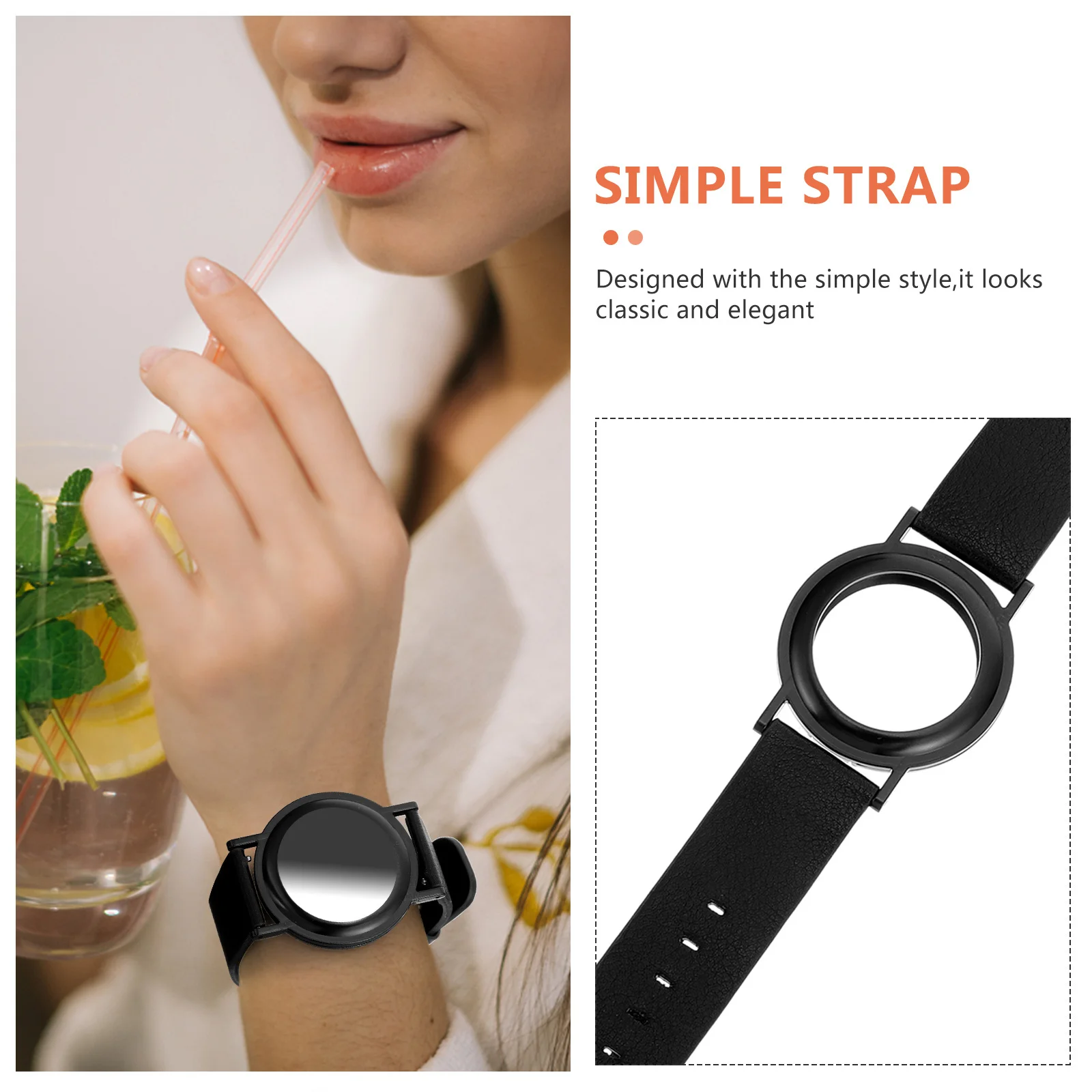 

Watch Band Adjustable Strap For Tracking Protective Cover Skin-Friendly Elastic Shell Case Wristband