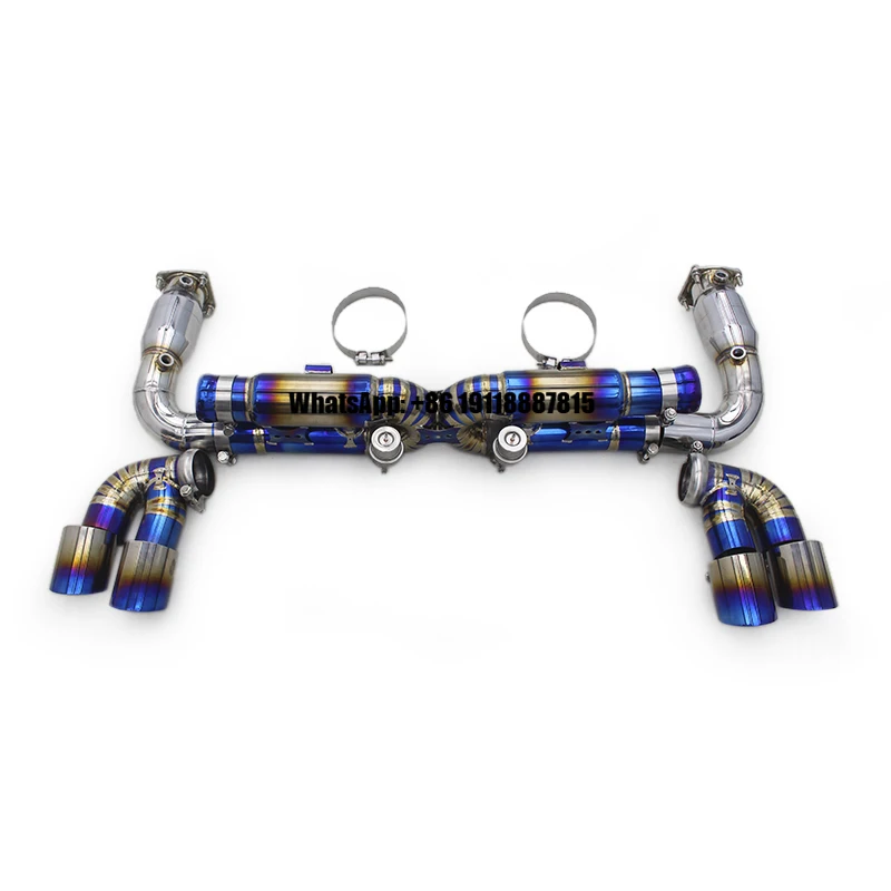 

Full Exhaust System for Porsche 911 996 3.4L 1997-2005 With Catalyst Titanium Performance Pipe Muffler Auto Car Escape