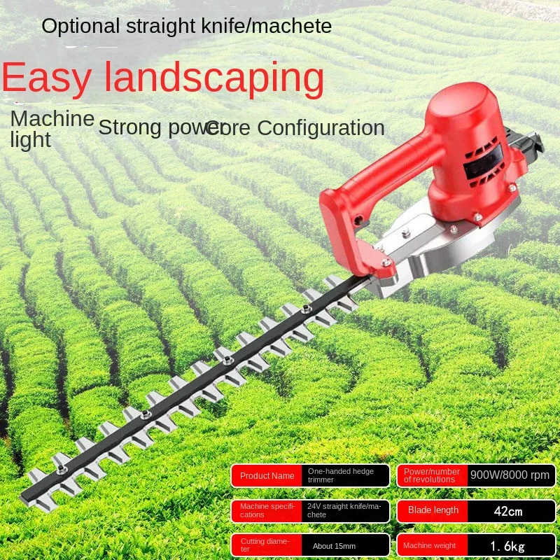 Brushless One Hand Electric Hedge Trimmer Rechargeable Handheld Landscaping Tea Tree Trimmer 헤지 트리머 헤지트리머 가지치기 잔디 트리머 무선 헤지 트리머