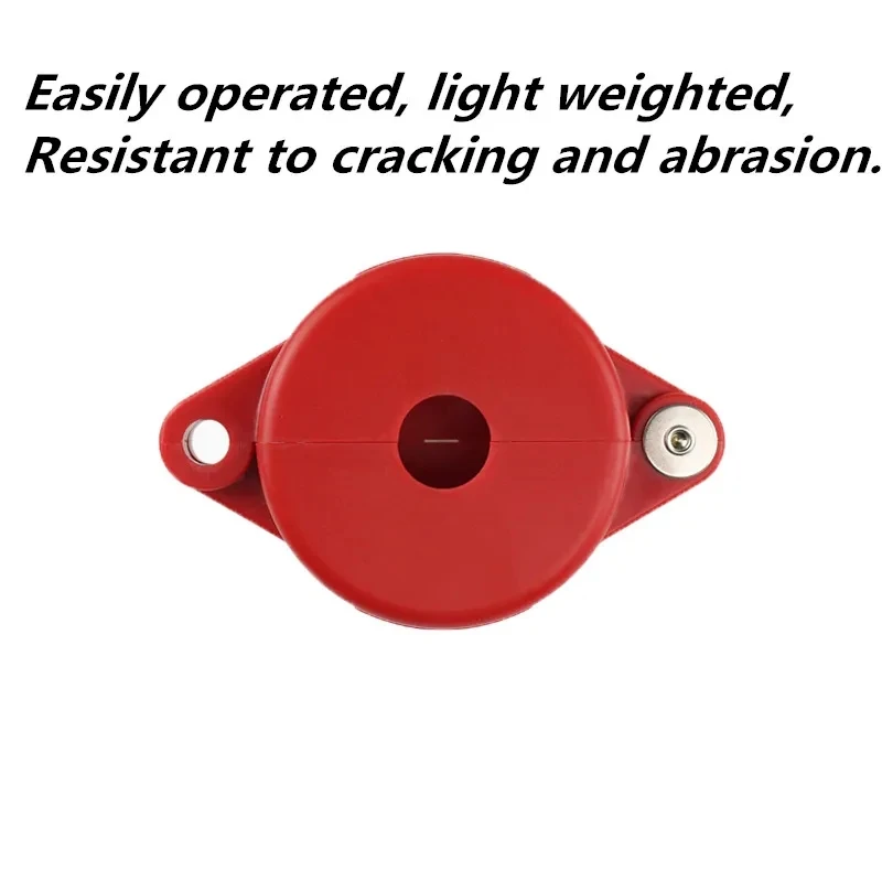 1 pcs Red Padlock Cylinder Tank Lockout Safety Valve Padlock ABS Outdoor Faucet Lock Garden Tap For Office buildings Parks