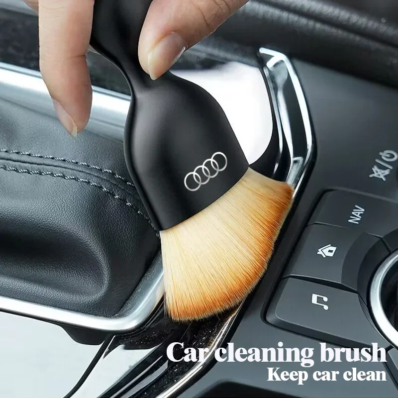 Car Interior Cleaning Soft Brush Tool Dust Remover For Audi A3 8V 8P S3 A4 B5 B6 B7 B8 B9 S4 A5 S5 A6 C5 C6 C7 A7 D3 D4 Q1 Q3 Q4